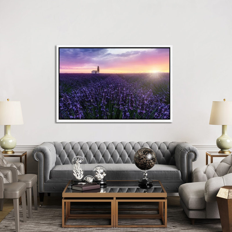 Bees At Sunrise by Fabio Antenore - Print on Canvas, White Framed, 152.5 cm H x 101.5 cm W