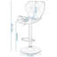 Parrett Swivel Upholstered Adjustable Height Counter Stool with Metal Frame-1051256960