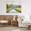 River Bend avec de hautes herbes sur toile, design par Petal Prints Design-1436225842