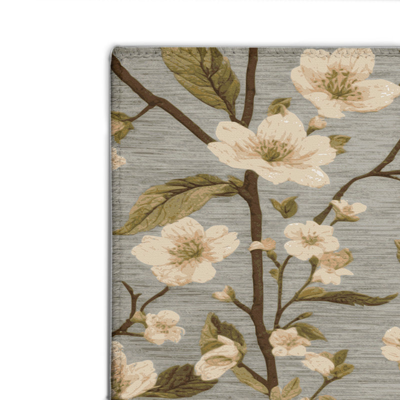 Tapis d'intérieur et d'extérieur brun Botanical, Rectangulaire 2 pi x 3 pi