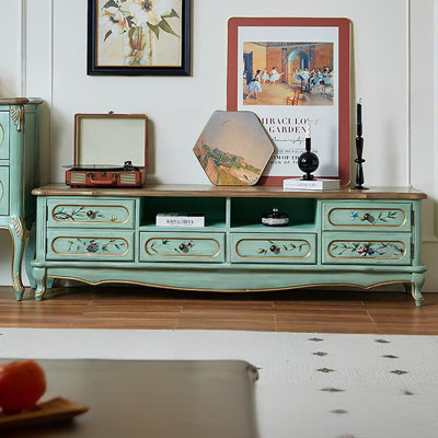 American-style painted TV cabinet