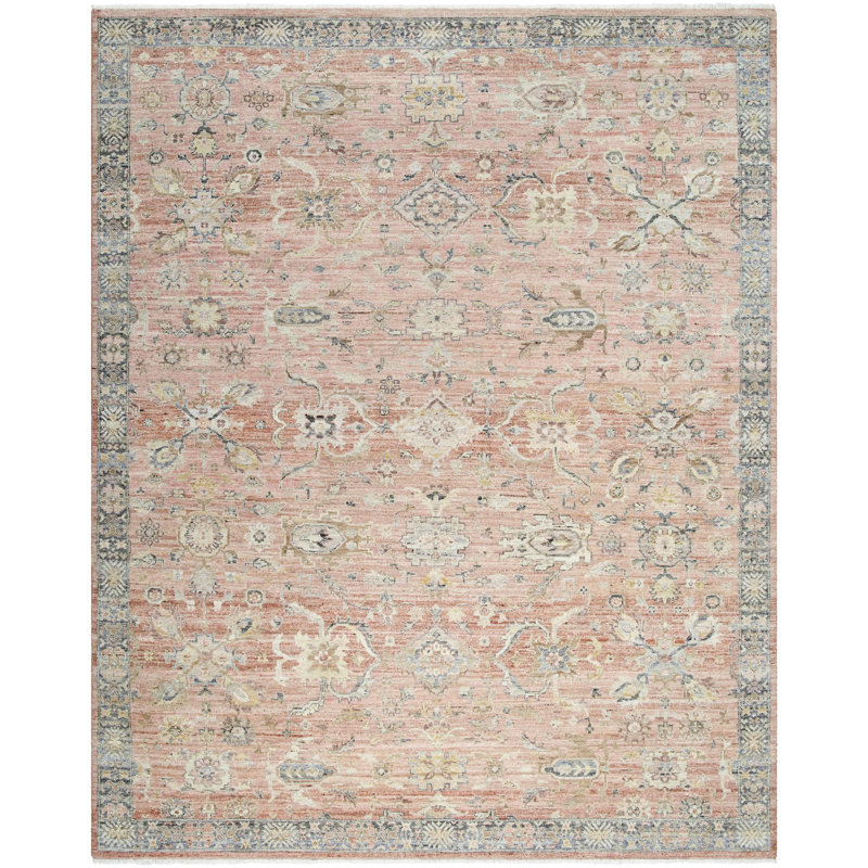 Rectangle Khorasan Wool Area Rug, Rectangle 10' x 14'