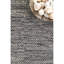 Tapis gris / noir en coton doux touffeté à la main Parnell-22807655