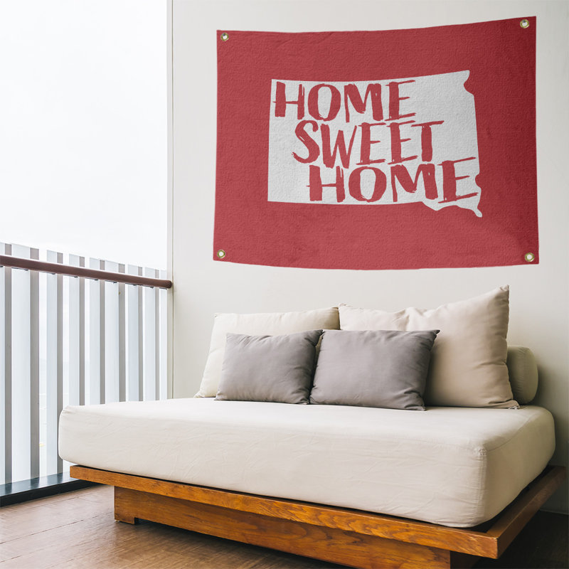 Tapisserie murale south dakota south the home, H 50 po x l 59 po, Rouge