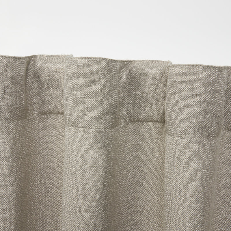 Lauren Ralph Lauren Vienna Light Filtering with Lining Back Tab/Rod Pocket Curtain Panel, 54" x 84", Beige