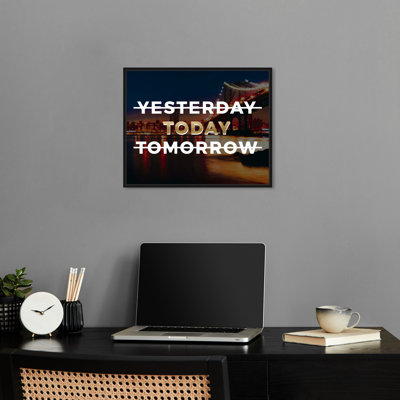 «Today Only», impression de citations sur toile par Notoriart