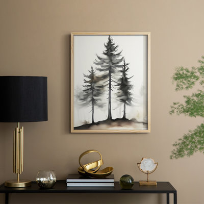 «Christmas Holiday Art», série 2-XIX, reproduction encadrée - bois massif