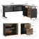 Ottovile 63'' W Executive Desk with File Cabinet for Home Office