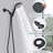 Handheld Shower In Matte Black With 7 Spray Options And Long-Lasting Build Settings Adjustable Support