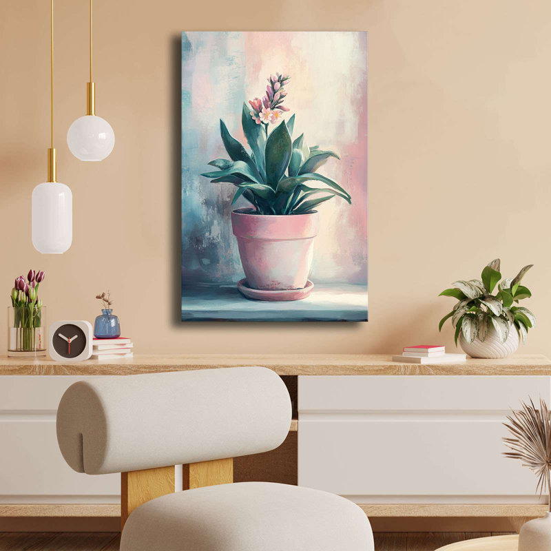 Peinture décorative sur toile, H 27,56 po x l 17,72 po