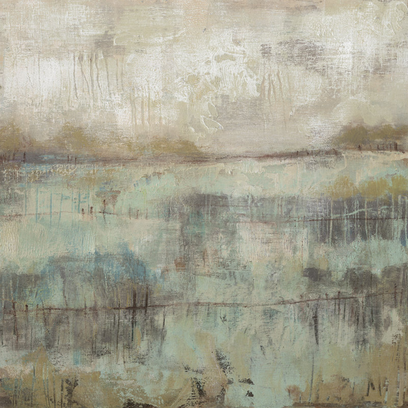 Pastels And Rust II by Jennifer Goldberger - Wrapped Canvas Painting, 91cm H x 91cm W