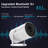 ?Auto Keystone?Mini Projector Wifi6 Bluetooth With Android App, 210° Rotatable Portable Projector 4K 1080P Supported 50% Zoom, Outdoor/Home Video Projector, Compatible With TV Stick, HDMI, Smartphone