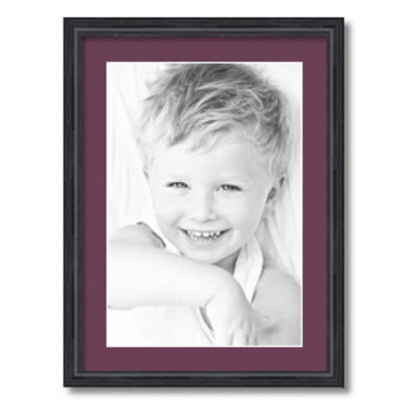 Cadre pour photo simple 13 po x 19 po en bois mat, Rubis