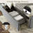 Upholstered King Bed Frame with 4 Storage Drawers and 51" Tall Velvet Headboard,No Box Spring Needed,Easy Assembly-1403595646-1403595644