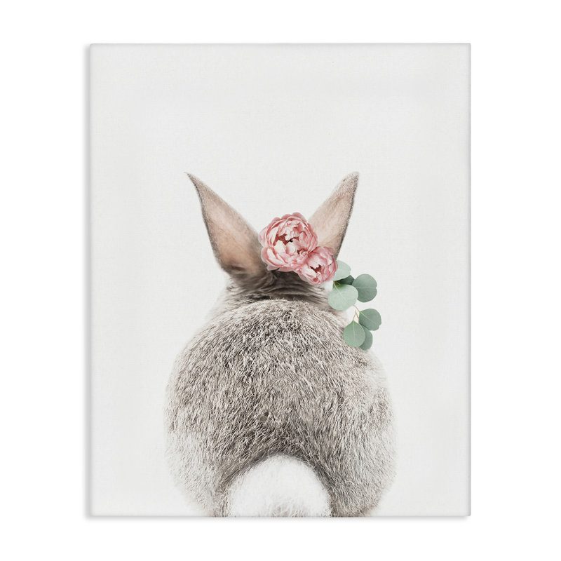 "Floral Bunny Tail Side" par Sissi et Seb, H 48 po x l 36 po