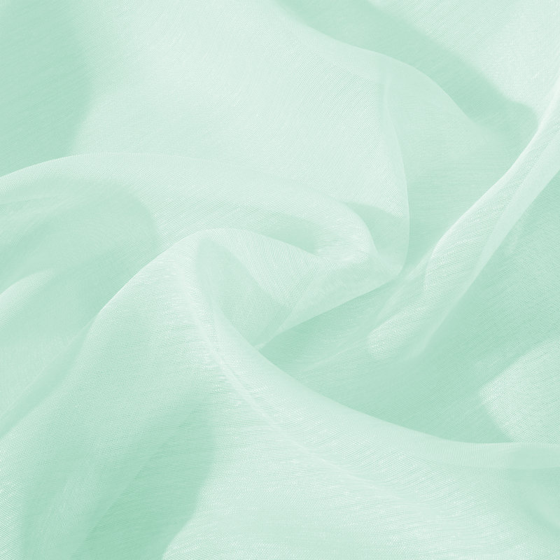 Rideau transparent synthétique, Turquoise