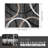 Modern Wave Curve Machine Washable Area Rug in Black-1861507765