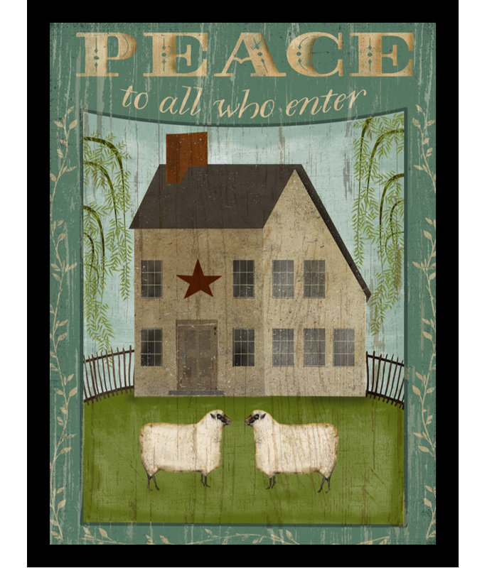 «Peace House Poster», impression encadrée, H 24 po x l 18 po x P 1 po