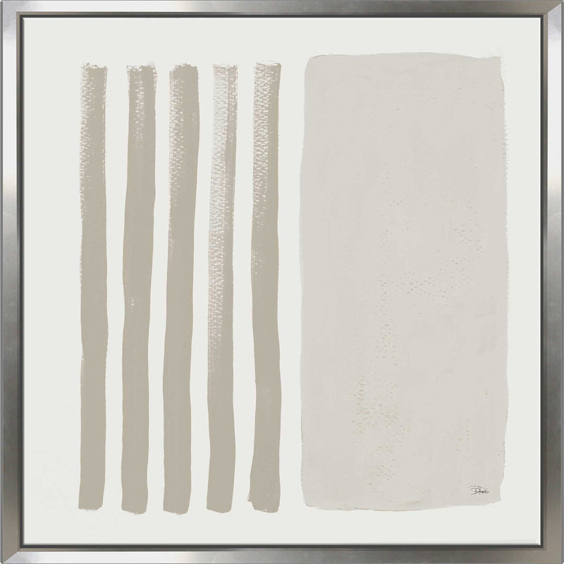 «Gray Vertical Space Abstract (Square)» par Patricia Pinto, reproduction, H 27,5 po x l 27,5 po x P 2 po
