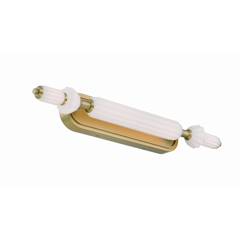 Lansdowne, Vanity, 31", Opal Glass, Gold