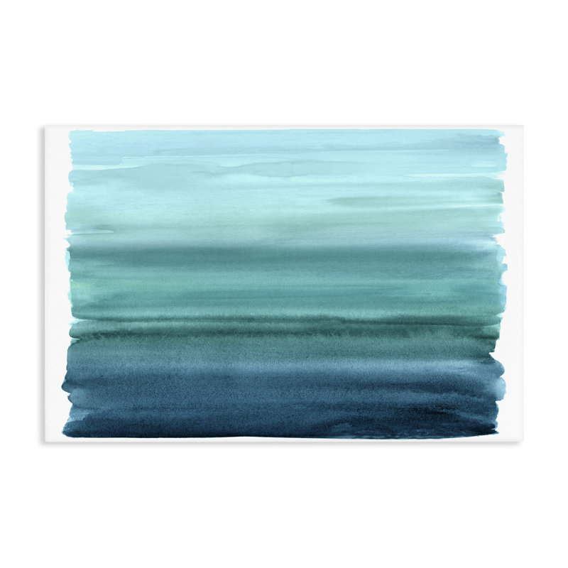 Toile dégradée bleu sarcelle dégradé, design par Allie Corbin, H 30 po x l 45 po