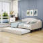 Lit de jour double Muskota avec lit gigogne simple