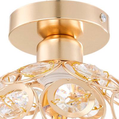 Crystal Semi Flush Mount