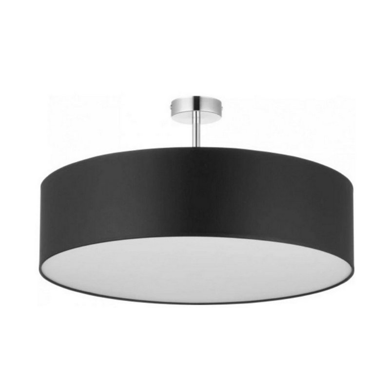 Bansemer Fabric Semi Flush Mount, 38cm H x 60cm W x 60cm D, Black