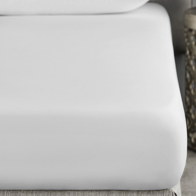 Avari Satin Flat Sheet, White