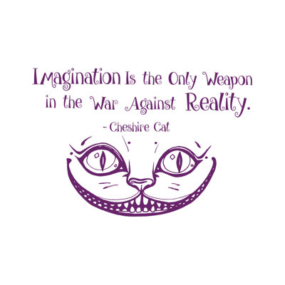 Décalcomanie murale « imagination » est le seul cheshire à chat arme Cohn
