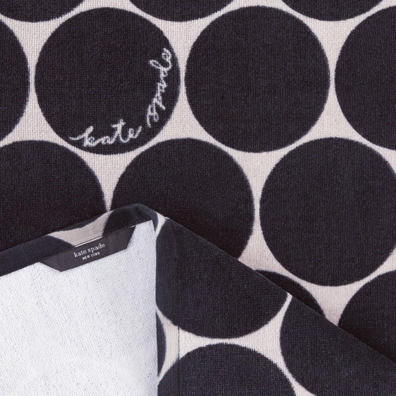 Loop And Dot Kitchen Towel Set, Black