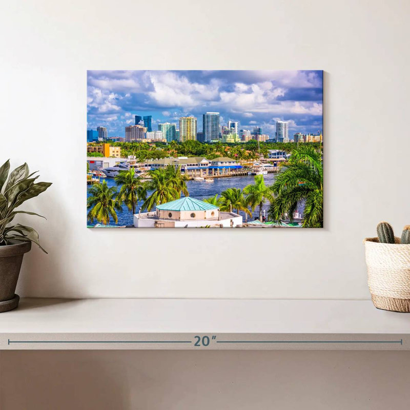 Skyline de Kavia Fort Lauderdale, H 8 po x l 12 po