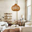 Luminaire suspendu beige à 1 dôme Batcheller-1262682875
