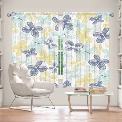 Paire de rideaux obscurcissant en polyester Dilana