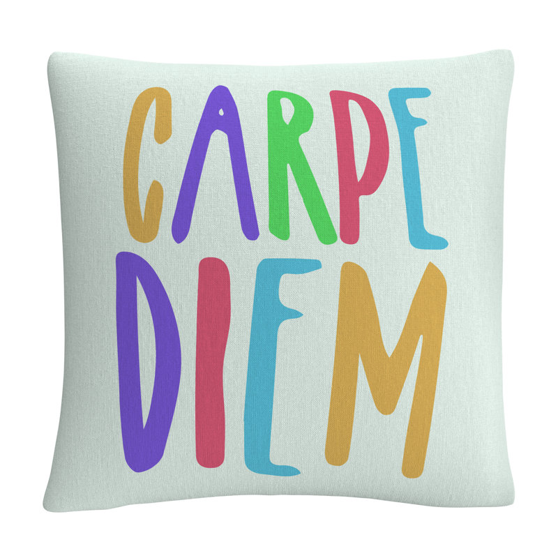 Coussin décoratif ABC Carpe Diem