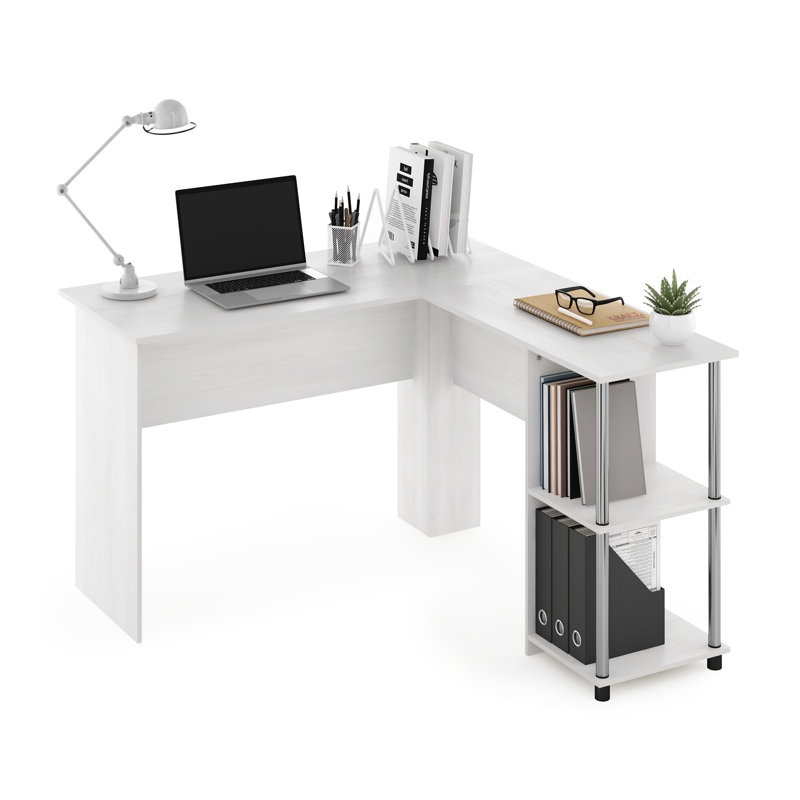 Holzwarth L-Shaped Computer Desk, White
