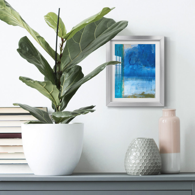 Bay Walk I - impression encadrée, H 25,5 po x l 17,5 po, Argent argent