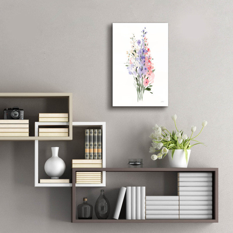 Art mural en verre Spring Blooms 2 'par Katrina Pete, H 24 po x l 16 po x P 0,2 po
