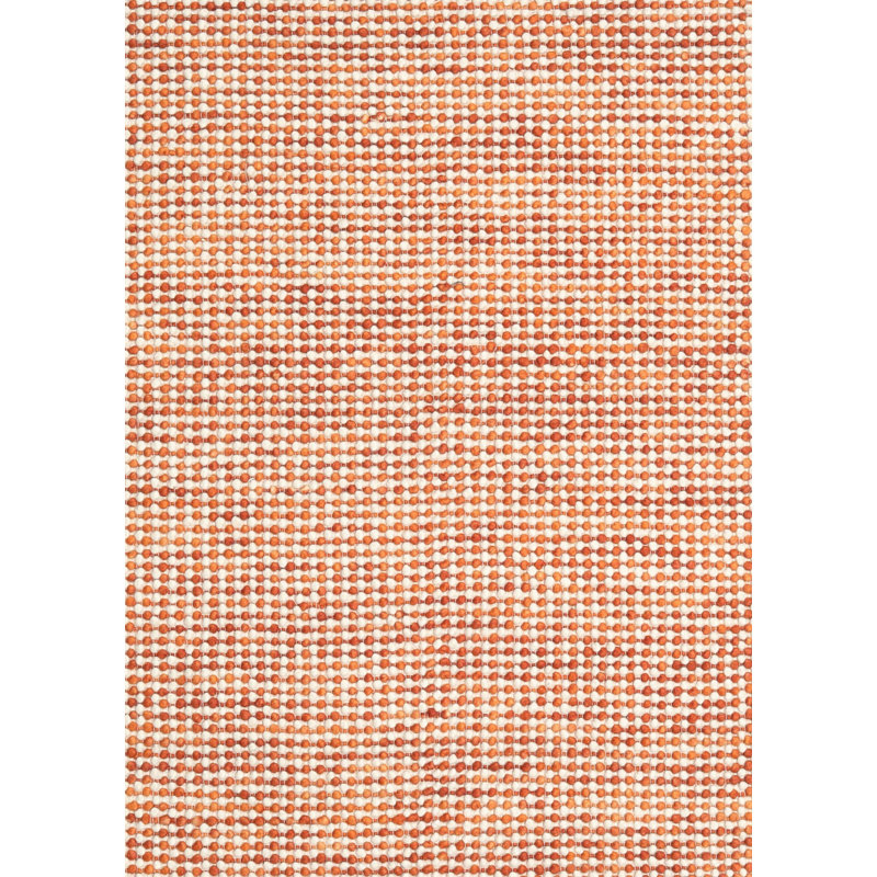 Tapis de la surface orange en laine touffeté à la main Mahnomen
