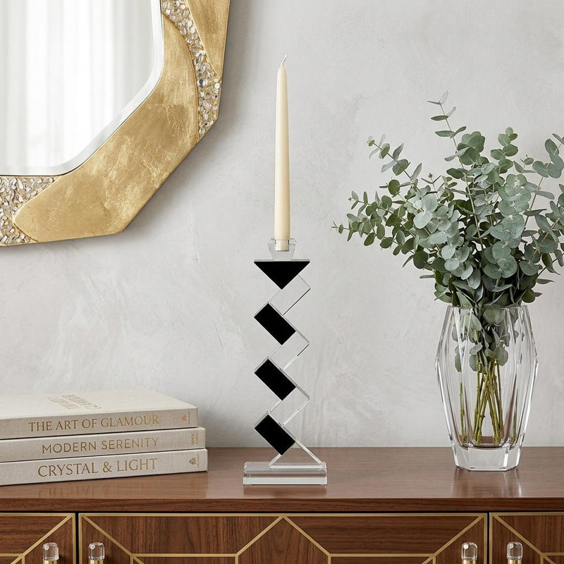 Bougeoir de table en cristal 14,5 po