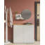Metal Flat Wall Mirror with Shelves-71576315