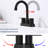 Matte Black Faucet For Rv Bathroom 2 Handles - Solid Brass Body Contemporary Stainless Steel Deck Mount Simple Install Knowledge Sink Easy Water Control Quick Grasp-128924257