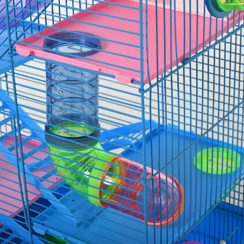 Cage pour petits animaux avec rampe Ming, Vert
