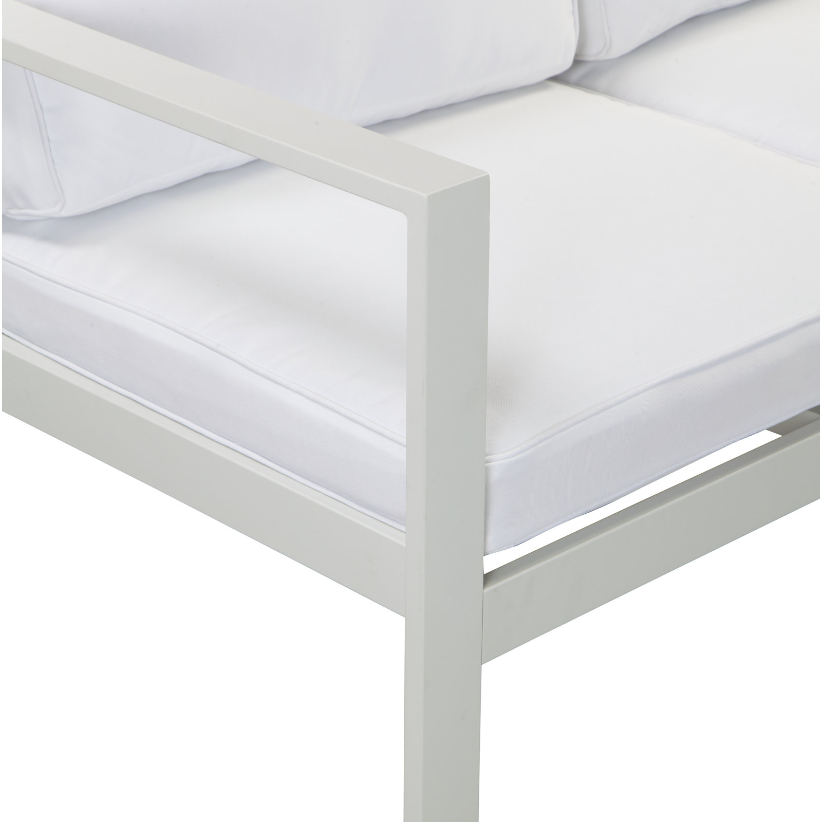 Karen 79" Patio Sofa, White