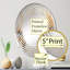 Or et beige Renaissance Rhythms - Miroir mural en spirale - MIR113442-Ovale-95181333