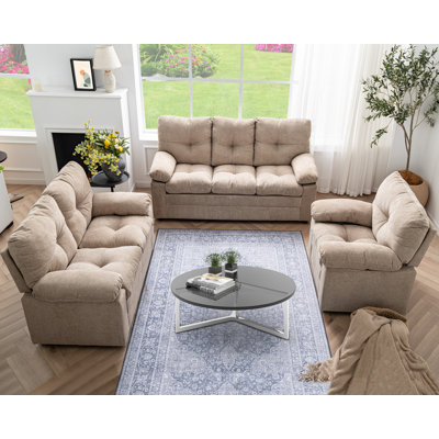 3 Piece Modern Living Room Sets by Latitude Run