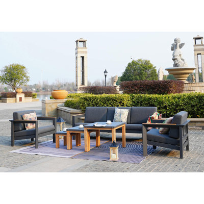 5 - Person Patio Conversation Set with Cushions