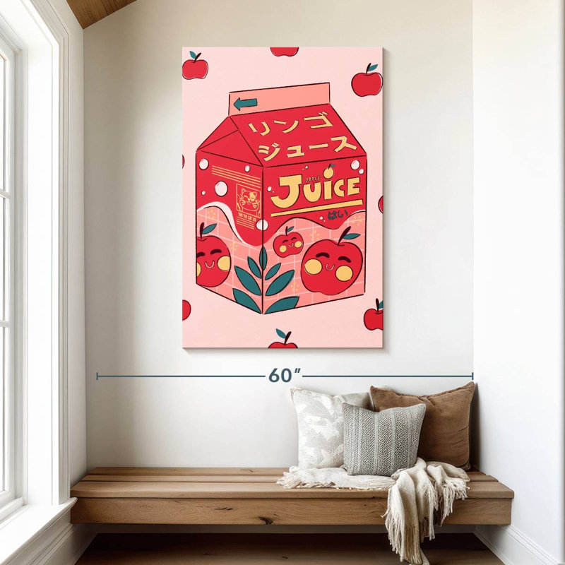 Yarlin Apple Juice Box, 48" H x 32" W