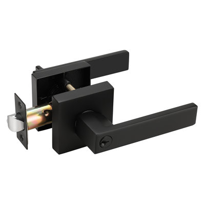 Door Lever with Square Rosette Heavy Duty Solid Levers