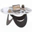 HOMCOM Modern Coffee Table with Sintered Stone Top-506582334-506582321